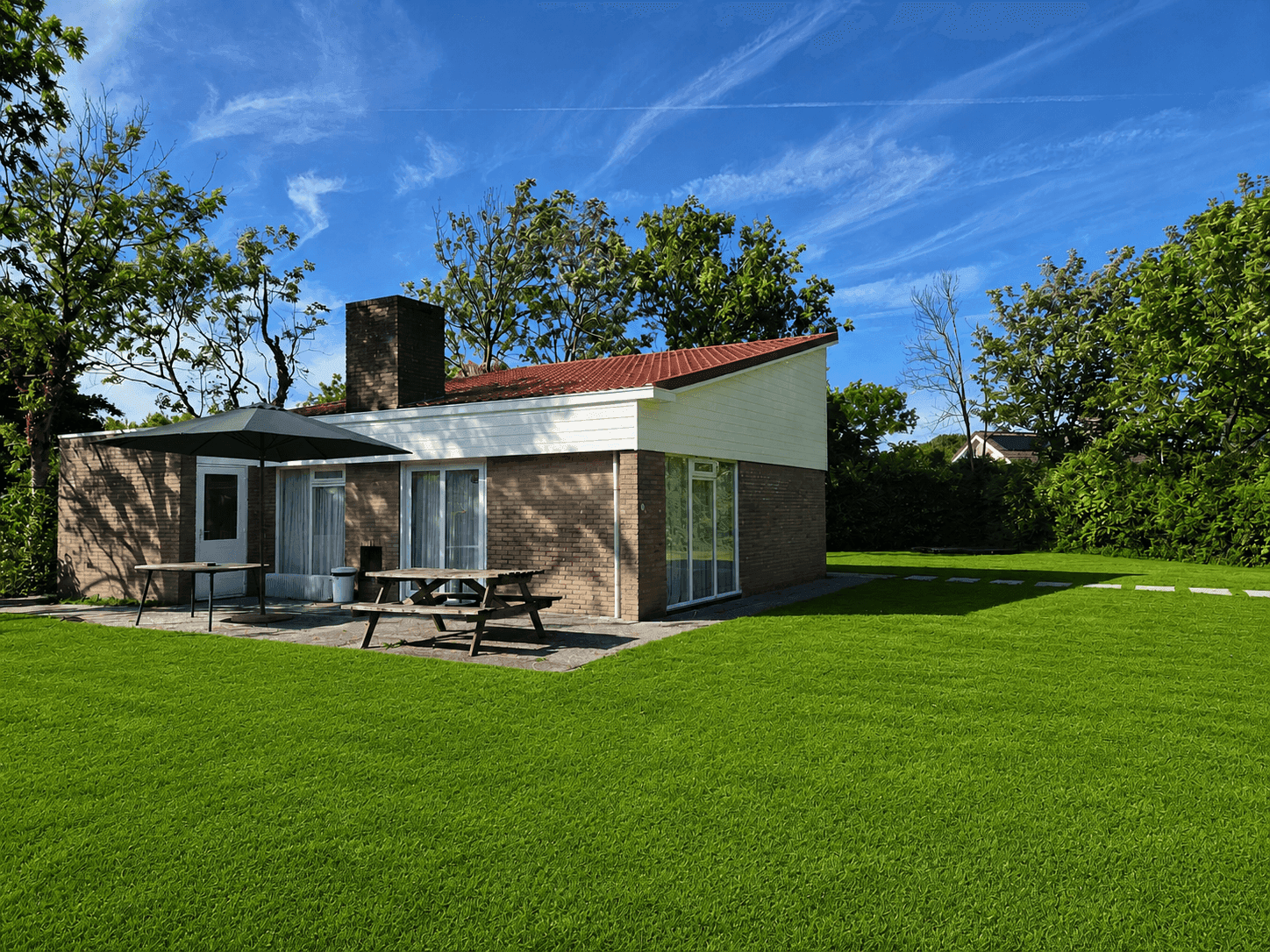 Zonnig terras